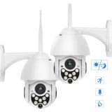 wifi, ip, full-hd, 1080p, 340° brezžična kamera, nadzorna kamera, zunanja kamera, varnostna kamera, nočno gledanje (2 kosa) | D2IGICAM, (21505203)