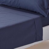 HOMESCAPES plosko pregrinjalo iz egipčanskega bombaža v mornarsko modri barvi, 200 niti, 180x290 cm, (20750750) | Shoptok.si