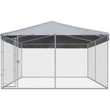  Vanjski kavez za pse s krovom 382x382x225 cm | shoptok.hr