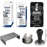 GRAEF Set pribora za espresso, 1kg kava, postaja za tamping, tamping, stol za za espresso, tablete cišcenje i odvracanje | shoptok.hr