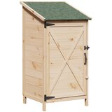 vidaXL Vrtno skladišče Naravna 59,5 x 56 x 113,5 cm Inženirski les, (5000235344) | Shoptok.si