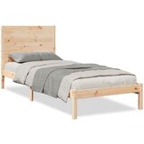  Daljši posteljni okvir brez vzmetnice 90x210 cm trden les | Shoptok.si