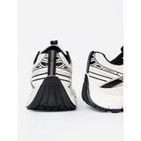 Shelvt White and black comfortable sneakers with mesh | shoptok.hr