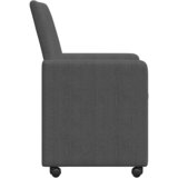 Blagovačke stolice s kotačima 2 pcs Tamno siva 57 x 66 x 94 cm | shoptok.hr