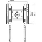 Cabletech stenski nosilec za LED TV 23-37 inch SLIM-LINE UCH0106 | Shoptok.si