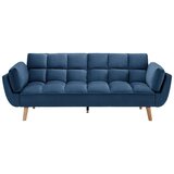 Bessagi Home Zofa S Posteljno Funkcijo Cora, Modra, Žamet | Shoptok.si