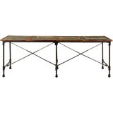  Blagovaonski stol 220 x 90 x 77 cm od masivnog obnovljenog drva | Shoptok.si