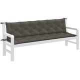  Jastuci za vrtnu klupu 2 kom tamnosivi 200x50x7 cm tkanine | Eponuda.ba