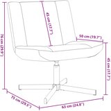  Stolica na kotačiće Ružičasta 63 x 75 x 76 cm Janjeća koža | shoptok.hr
