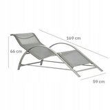 Modern Home set od 2 ležaljke za baštu sa stolom gray Cene