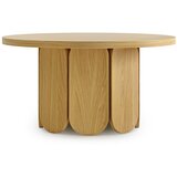 Woodman Okrogla mizica s ploščo v hrastovem dekorju 78x78 cm Soft - Woodman Cene