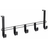 Metaltex Črn kovinski obešalnik za vrata 38 cm Lava - Metaltex Cene