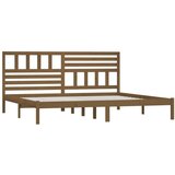 vidaXL posteljni okvir medeno rjav iz borovine 200x200 cm | Shoptok.si