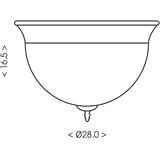 Brilagi Plafonsko svetlo FRESCO 2xE27/40W/230V prečnik 28 cm mesing | Eponuda.com