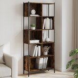 vidaXL Knjižna omara dimljeni hrast 72x28x172 cm inženirski les Cene