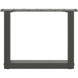  Noge kavne mizice v obliki črke U 2 kosa Antracit 30x(30-31) cm, (21828630) Slike
