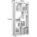MID.YOU REGAL 60/119/20 cm bela | Shoptok.si