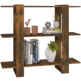  Knjižna omara/pregrada dimljeni hrast 100x30x87 cm, (20705087) | Shoptok.si