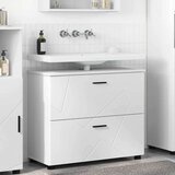 vidaXL Kupaonski ormar Bijelo 76.5 x 35 x 64 cm Konstruirano drvo | shoptok.hr