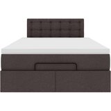 vidaXL Okvir za krevet s madraca tamnosmeđi 120x190 cm od tkanine | shoptok.hr