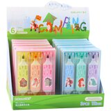 Highlighter Set Pink Blue Animal Motif Two Tips 3pcs | Shoptok.si