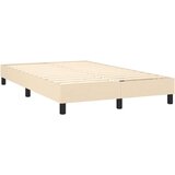 Box spring postelja z vzmetnico LED krem 120x200 cm blago, (20725139) | Shoptok.si