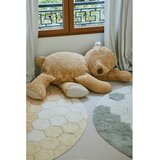 Lorena Canals Oker rumena pralna/ročno tkana bombažna okrogla preproga ø 140 cm Honeycomb Golden – | Shoptok.si