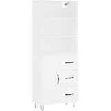  Visoka komoda bijela 69,5x34x180 cm konstruirano drvo | shoptok.hr