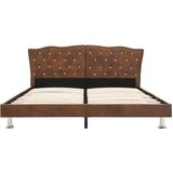  Okvir za krevet od umjetne brušene kože smeđi 180 x 200 cm | shoptok.hr