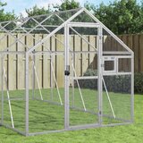 vidaXL Kavez za ptice srebrni 1 79x6x1 85 m aluminijski Cijene
