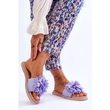 Boto Women's Suede Slippers With Decoration Violet Giorgia | shoptok.hr