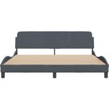  Okvir za krevet Dover tamno sivi 180x200 cm baršun | Shoptok.si