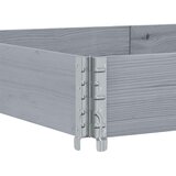 vidaXL Okvir za palete sivi 150 x 100 cm od masivne borovine | shoptok.hr