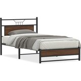 Maison Chic Postelja za odrasle - Posteljni Okvir brez vzmetnice hrast 100x200 cm inženirski les, (22082675) | Shoptok.si