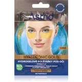 Astrid Hyaluronic Gold maska za oči proti gubam, zabuhlosti in temnim kolobarjem 2 kos