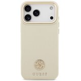 Guess maskica za iPhone 17 Pro kompatibilna s MagSafe (PU s logom od zrnaste strass tkanine) bež (IZLOŽBENI ARTIKL) | shoptok.hr