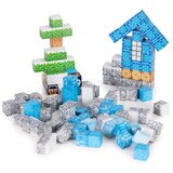 Magnetic construction blocks set for children 124 pieces &amp;ndash; winter Slike