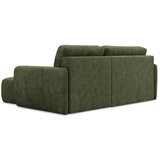 Makamii Zelena sklopiva/s prostorom za odlaganje kutna garnitura od šenila (s desnim kutom/s ležaljkom) Lilo – | shoptok.hr