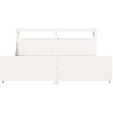 vidaXL Posteljni okvir z vzglavjem bel 180x200 cm borovina, (21311250) | Shoptok.si