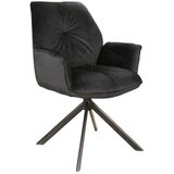  Stolica BOOGIE 2 - baršun - crna | shoptok.hr