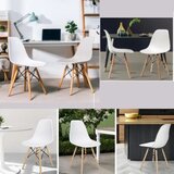 LEMON Set plastičnih trpezarijskih stolica 4 kom Aurora bela 25-KS005SET | Eponuda.com