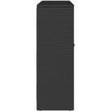 Ormarić za pohranu s policom Crna 100 x 36 x 102 cm Ratan | Eponuda.com