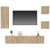  5-dijelni set TV ormarića boja hrasta sonome konstruirano drvo | shoptok.hr