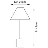  Endon 114211 - Stona lampa 1xE14/7W/230V bež/mesing | Eponuda.com