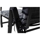 Sun Garden Črn/temno siv kovinski zložljiv vrtni ležalnik London – | Shoptok.si