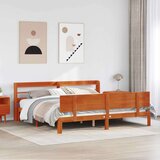  Konstrukcija postelje 2 pcs Voskast rjav Masivno borovo les, (5000121547) | Shoptok.si