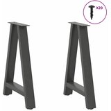  Noge za blagovaonski stol A-oblika 2 kom antracit 50 x (72-73) cm čelik | shoptok.hr