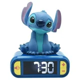budilka digitalna z nočno lučko 3D Stitch