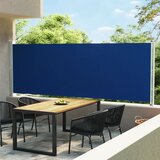  The Living Store Zložljiva stranska tenda za teraso 600x160 cm modra - Stranska Tenda, (21454558) Cene