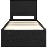  Okvir za krevet Crna 90 x 200 cm Čvrsto borovo drvo | shoptok.hr